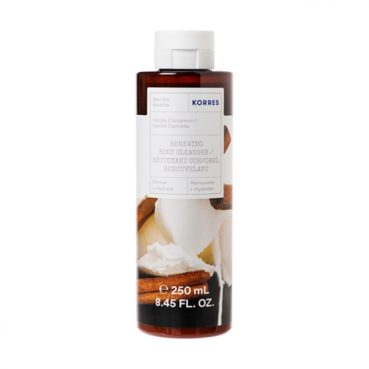 Korres Body Cleanser Vanilla Cinnamon 250ml | Αφρόλουτρο Με Άρωμα Βανίλια-Κανέλα  ΦΡΟΝΤΙΔΑ ΓΙΑ ΤΟ ΣΩΜΑ