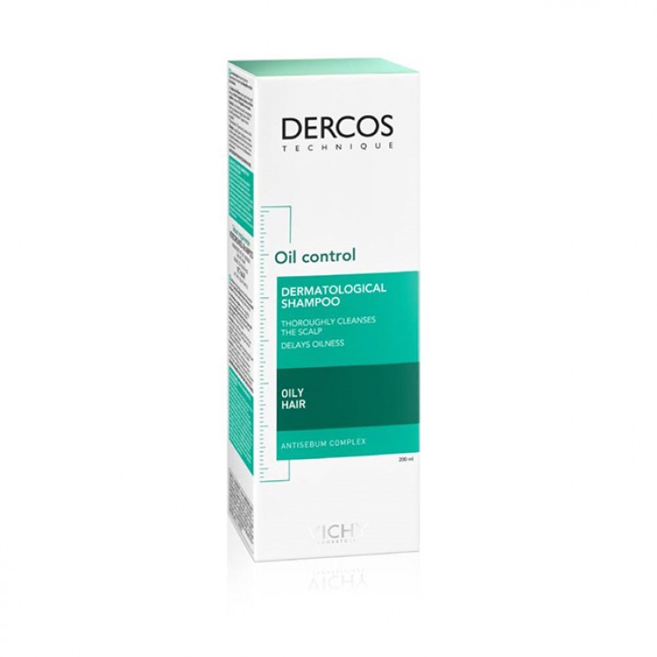 Vichy Dercos Oil Control Shampoo 200ml | Σαμπουάν για τη Ρύθμιση της Λιπαρότητας ΦΡΟΝΤΙΔΑ ΜΑΛΛΙΩΝ