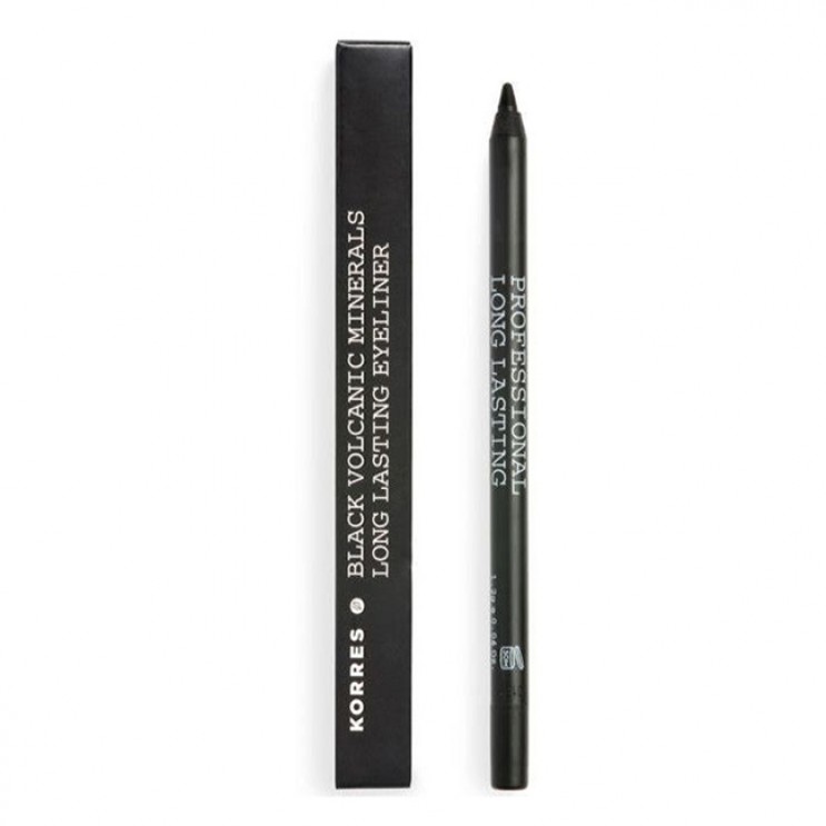 Korres Professional Black Volcanic Minerals Long Lasting Eyeliner 1.2gr | Μολύβι για το Περίγραμμα των Ματιών με Μεγάλη Διάρκεια 01 Μαύρο