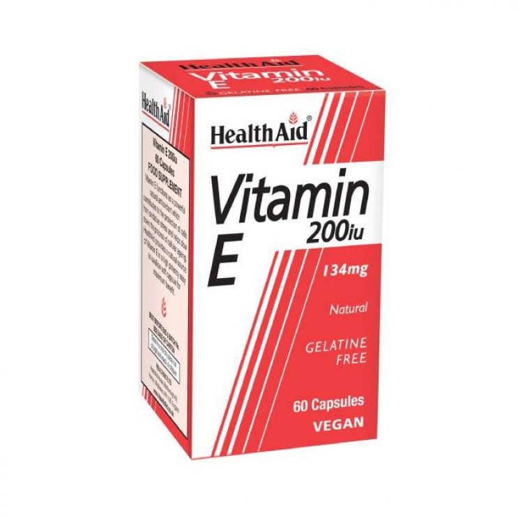 Health Aid Vitamin E 200iu 60caps | Βιταμίνη Ε ενεργό Αντιοξειδωτικό ΒΙΤΑΜΙΝΕΣ