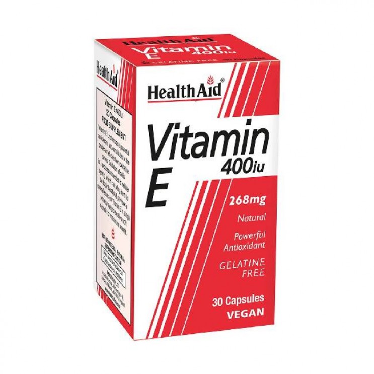 Health Aid Vitamin E 400IU 30caps | Βιταμίνη Ε ,Ενεργό Αντιοξειδωτικό  ΒΙΤΑΜΙΝΕΣ