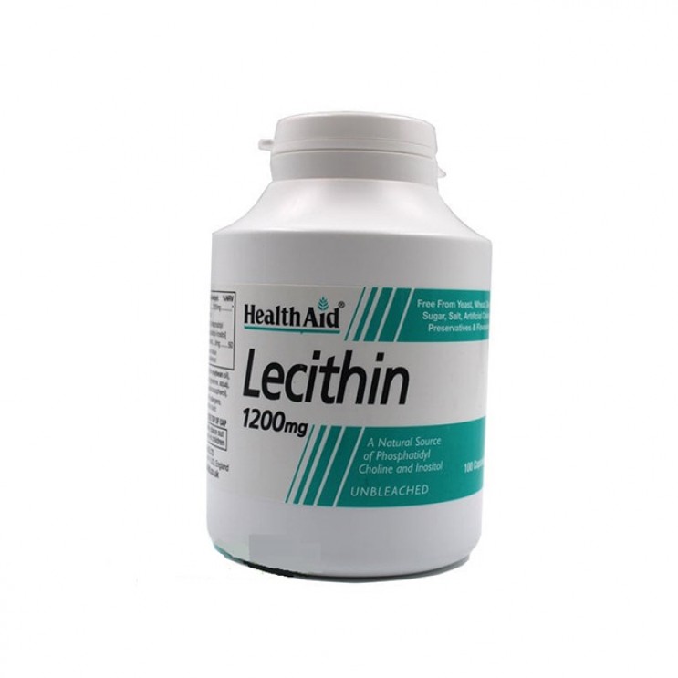 Health Aid Lecithin 1200mg 100caps | Συμπλήρωμα Φυσικής Λιποδιάλυσης με Λεκιθίνη  ΑΔΥΝΑΤΙΣΜΑ