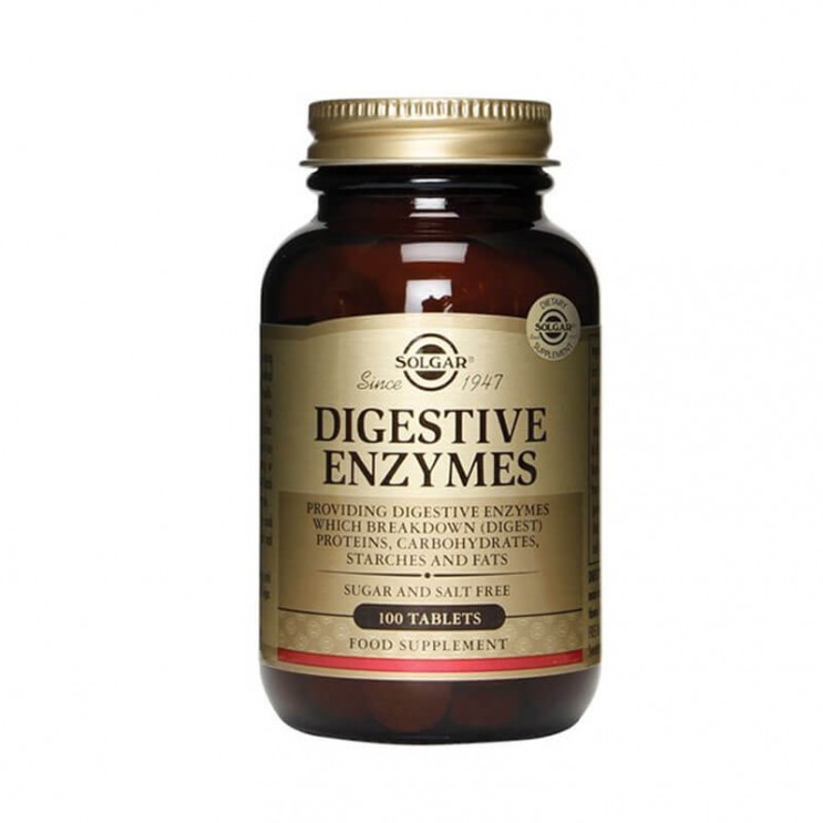 Solgar Digestive Enzymes 100tabs | Συμπλήρωμα Διατροφής με Πεπτικά Ένζυμα ΦΑΡΜΑΚΕΙΟ