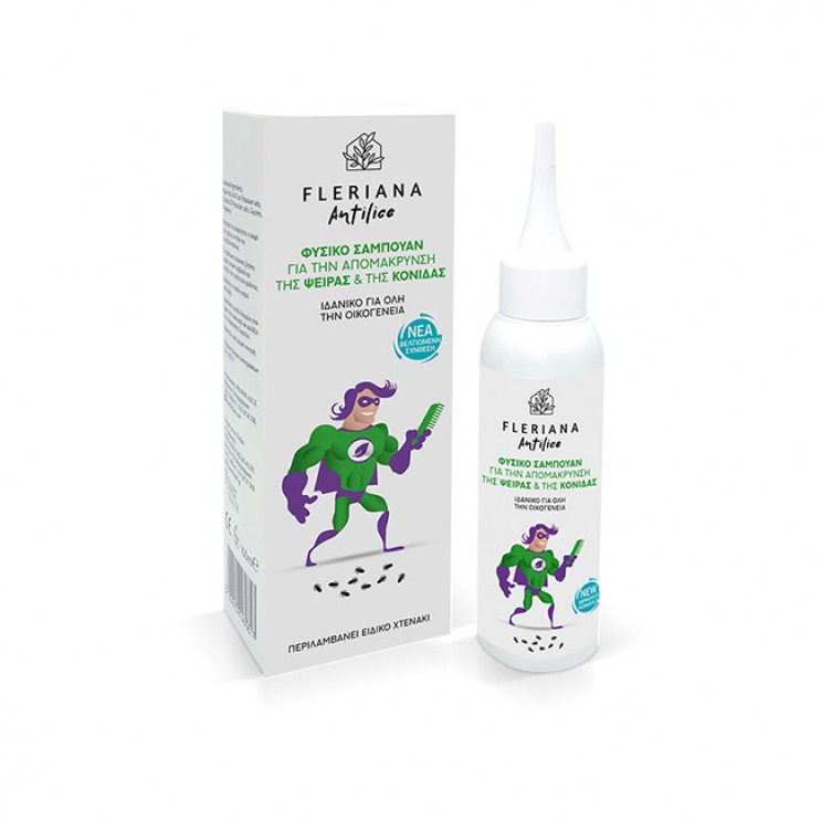 Power Health Fleriana Lice Shampoo 100ml  | Φυσικό Σαμπουάν Για την Απομάκρυνση Της Ψείρας & Της Κόνιδας ΦΑΡΜΑΚΕΙΟ