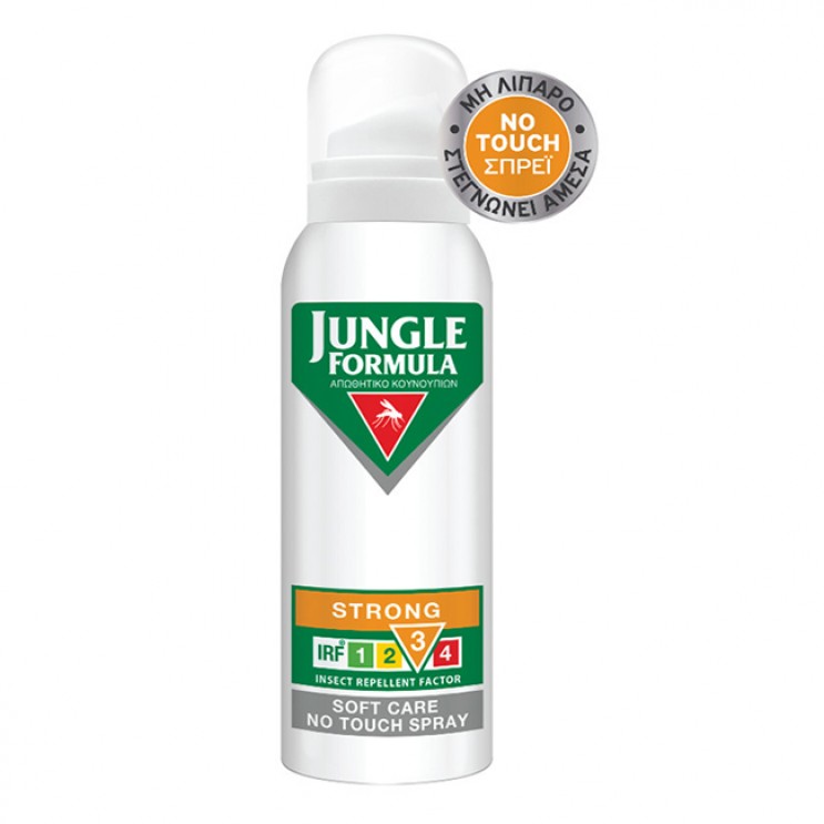 Jungle Formula Soft Care No Touch 125ml | Εντομοαπωθητικό Σπρέι με Καταπραϋντικά Συστατικά για Ισχυρή Προστασία ΦΡΟΝΤΙΔΑ ΓΙΑ ΤΟ ΣΩΜΑ