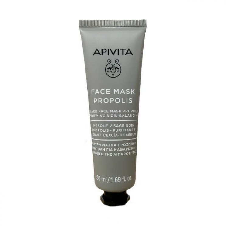 Apivita Face Mask with Propolis 50ml | Μαύρη Μάσκα Προσώπου με Πρόπολη για Καθαρισμό και Ρύθμιση της Λιπαρότητας  ΦΡΟΝΤΙΔΑ ΠΡΟΣΩΠΟΥ