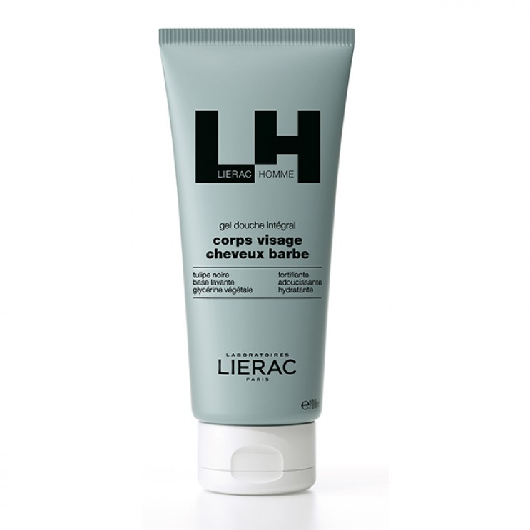 Lierac Homme  Shower Gel  200ml | Τζελ Καθαρισμού για Σώμα, Πρόσωπο, Μαλλιά & Γένια