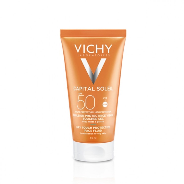 Vichy Capital Soleil Mattifying Face Fluid Dry Touch SPF50 50ml | Κρέμα Προσώπου για Ματ Αποτέλεσμα ΦΡΟΝΤΙΔΑ ΠΡΟΣΩΠΟΥ