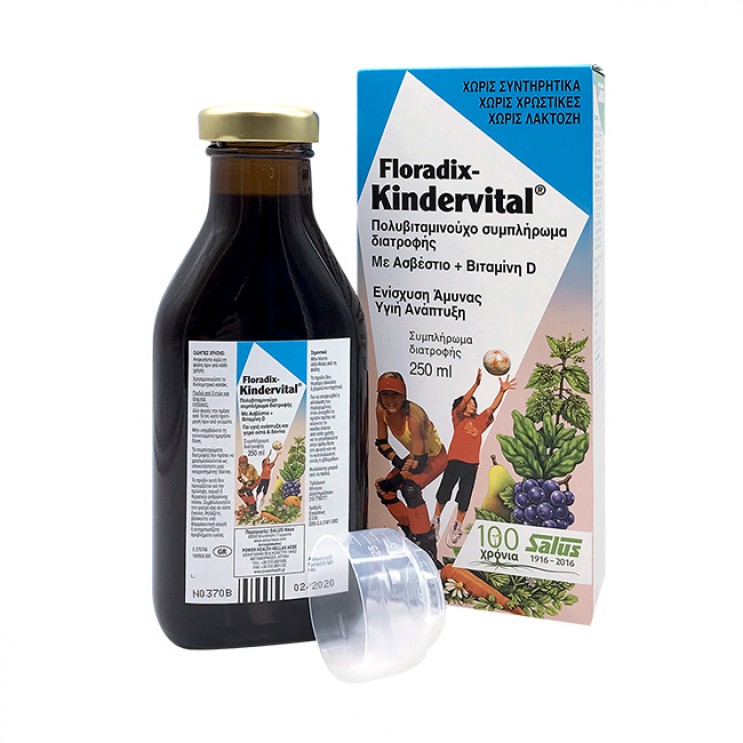 Power Health Floradix Kindervital Παιδικές Πολυβιταμίνες Για την Άμυνα του 'Οργανισμού 250ml ΒΙΤΑΜΙΝΕΣ