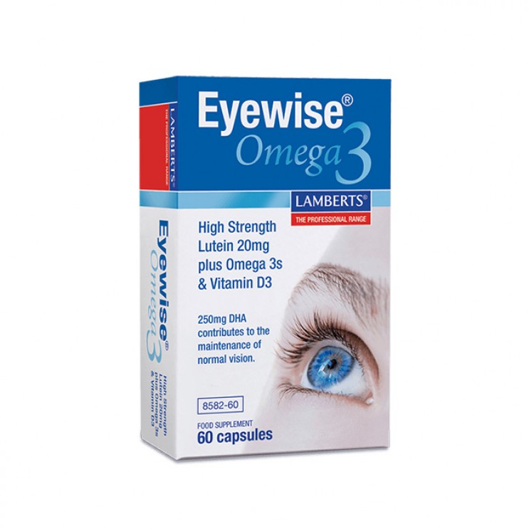 Lamberts Eyewise Omega 3 60caps |Φόρμουλα για την Καλή Υγεία των Ματιών με Ιχθυέλαιο Λουτεΐνη + Ζεαξανθίνη 