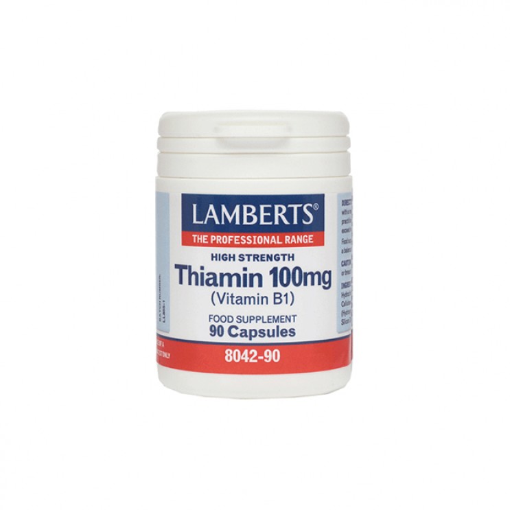 Lamberts Thiamin 100mg (Vitamin B1) 90caps |  Συμπλήρωμα Διατροφής με Θειαμίνη  ΒΙΤΑΜΙΝΕΣ