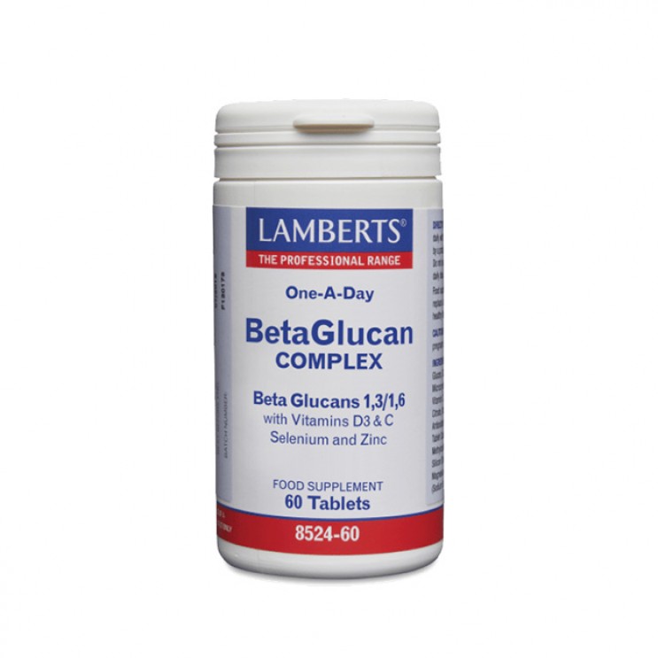 Lamberts Beta Glucan Complex 60caps | Συμπλήρωμα B - Γλυκάνων Ενίσχυση Ανοσοποιητικού