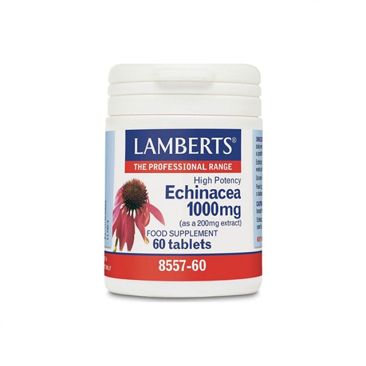 Lamberts Echinacea 1000mg 60tabs | Συμπλήρωμα Διατροφής με Εχινάκεια για Ενίσχυση Ανοσοποιητικού   ΦΥΤΙΚΑ & ΒΟΤΑΝΑ