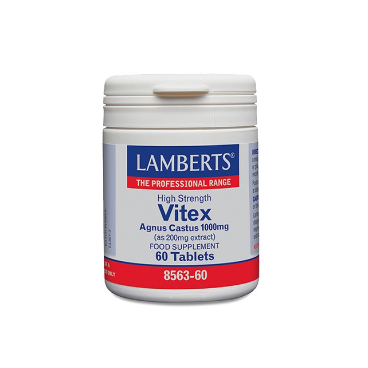 Lamberts Vitex Agnus Castus 1000mg 60tabs | Συμπλήρωμα Διατροφής με Εκχύλισμα Λυγαριάς ΦΥΤΙΚΑ & ΒΟΤΑΝΑ