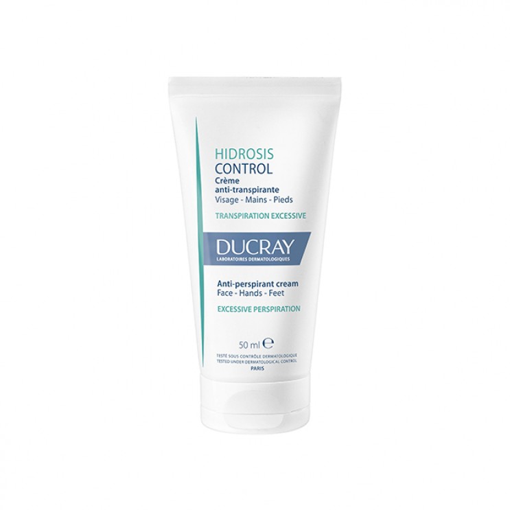 Ducray Hidrosis Control Anti-Perspirant Cream 50ml | Κρέμα κατά της Εφίδρωσης για Πρόσωπο, Χέρια & Πόδια 