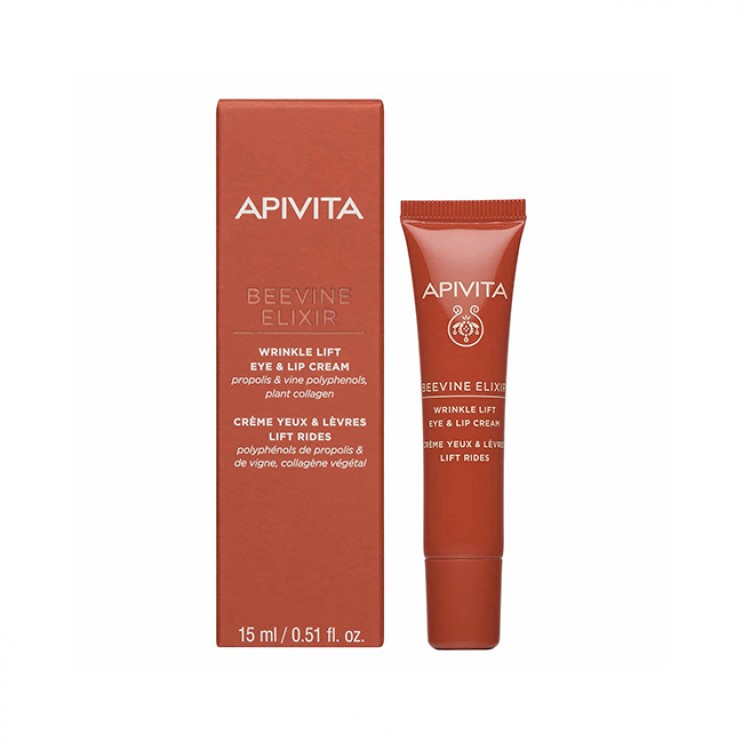 Apivita Beevine Elixir Wrinkle Lift Eye & Lip Cream 15ml | Αντιρυτιδική Κρέμα Lifting για Μάτια & Χείλη 