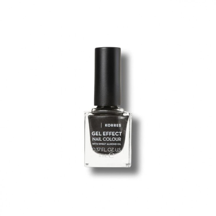 Korres Gel Effect Nail Colour 96 Moonstone Grey 11ml | Βερνίκι Νυχιών Απόλυτης Λάμψης & Διάρκειας