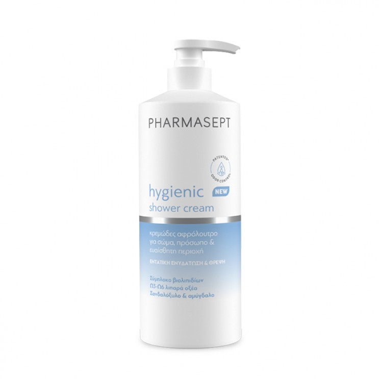 Pharmasept Hygienic Shower Cream 500ml | Κρεμώδες Αφρόλουτρο Καθημερινής Χρήσης για Σώμα ,Πρόσωπο & Ευαίσθητη Περιοχή