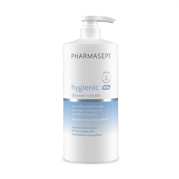 Pharmasept Hygienic Shower Cream 1L | Κρεμώδες Αφρόλουτρο Καθημερινής Χρήσης για Σώμα ,Πρόσωπο & Ευαίσθητη Περιοχή