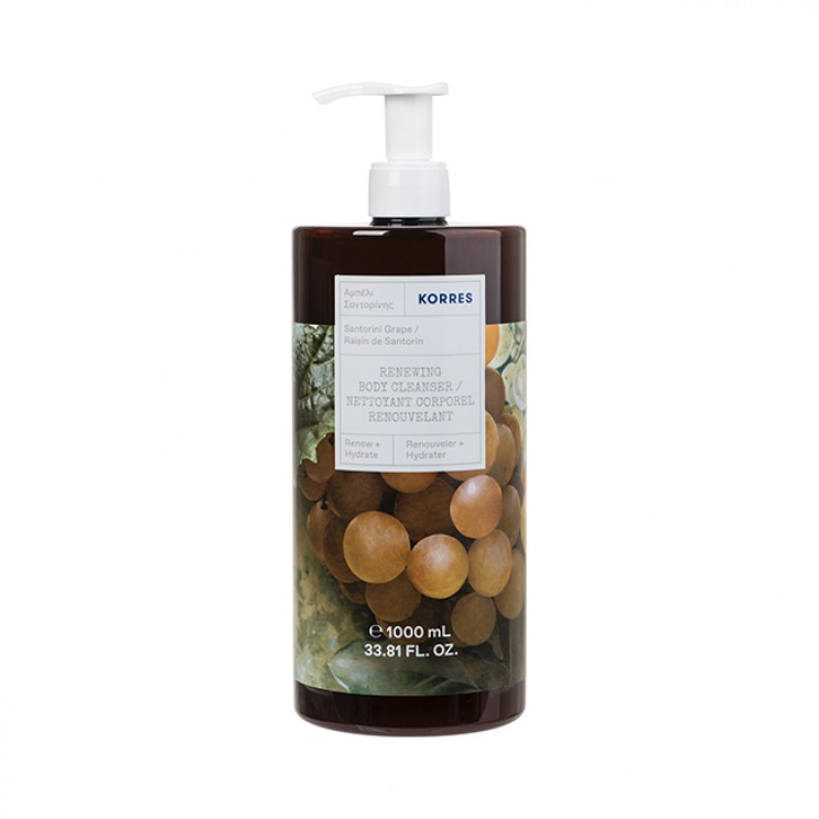 Korres Body Cleanser Santorini Grape 1lt | Αφρόλουτρο με Άρωμα Αμπέλι Σαντορίνης ΦΡΟΝΤΙΔΑ ΓΙΑ ΤΟ ΣΩΜΑ