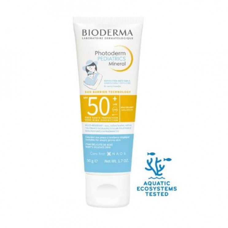 Bioderma Photoderm Pediatrics Mineral SPF50+ 50g |  Βρεφικό Αντηλιακό Γαλάκτωμα 