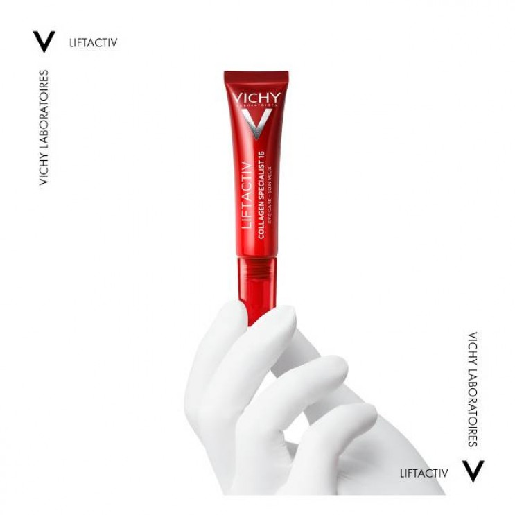 Vichy Liftactiv Collagen Specialist 16 Eye Care 15ml | Αντιγηραντική Κρέμα Ματιών, Ενισχύει το Κολλαγόνο και Διορθώνει 16 Σημάδια Γήρανσης 