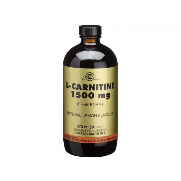 Solgar L-Carnitine Liquid 1500mg Συμπλήρωμα Διατροφής για Μεγαλύτερη Αντοχή & Καλύτερες Αθλητικές Επιδόσεις 473ml ΑΔΥΝΑΤΙΣΜΑ