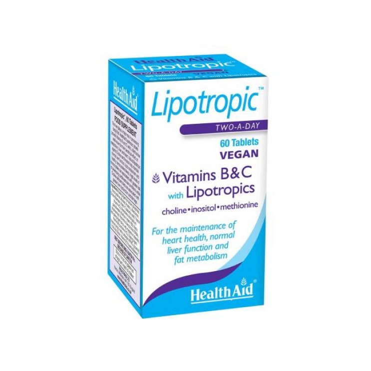 Health Aid Lipotropic with Vitamins Β & C 60tabs  |Ειδική Λιποδιαλυτική Σύνθεση για Αύξηση του Μεταβολισμού ΑΔΥΝΑΤΙΣΜΑ