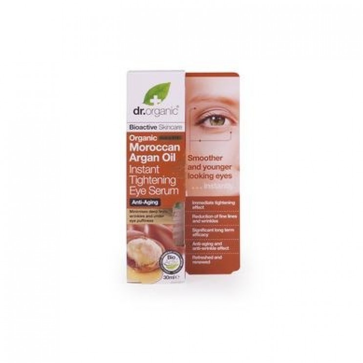 Dr.Organic Moroccan Argan Oil Instant Tightening Eye Serum Σέρουμ Ματιών με Βιολογικό Έλαιο Αργκάν 30ml