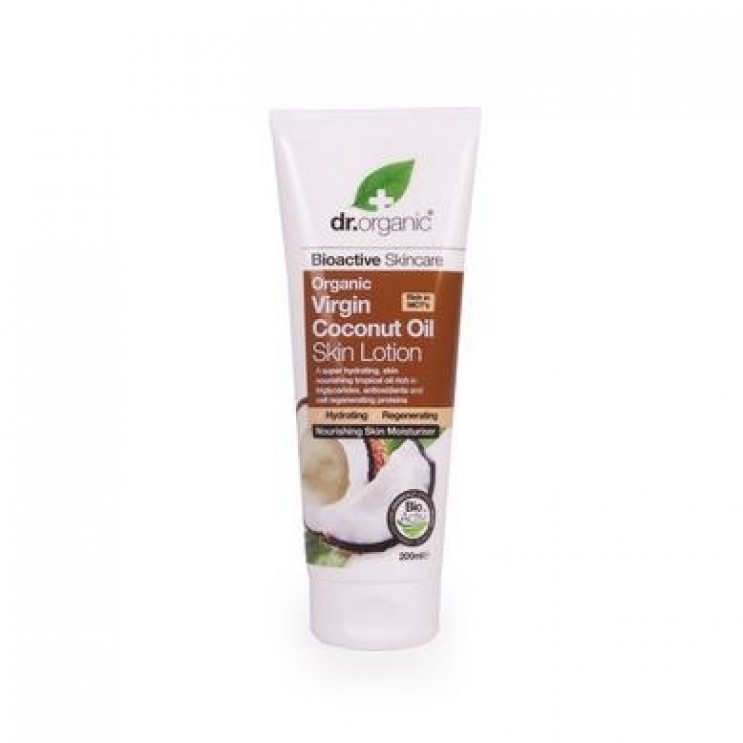 Dr.Organic Virgin Coconut Oil Skin Lotion Γαλάκτωμα Σώματος με Βιολογικό Έλαιο Καρύδας 200ml