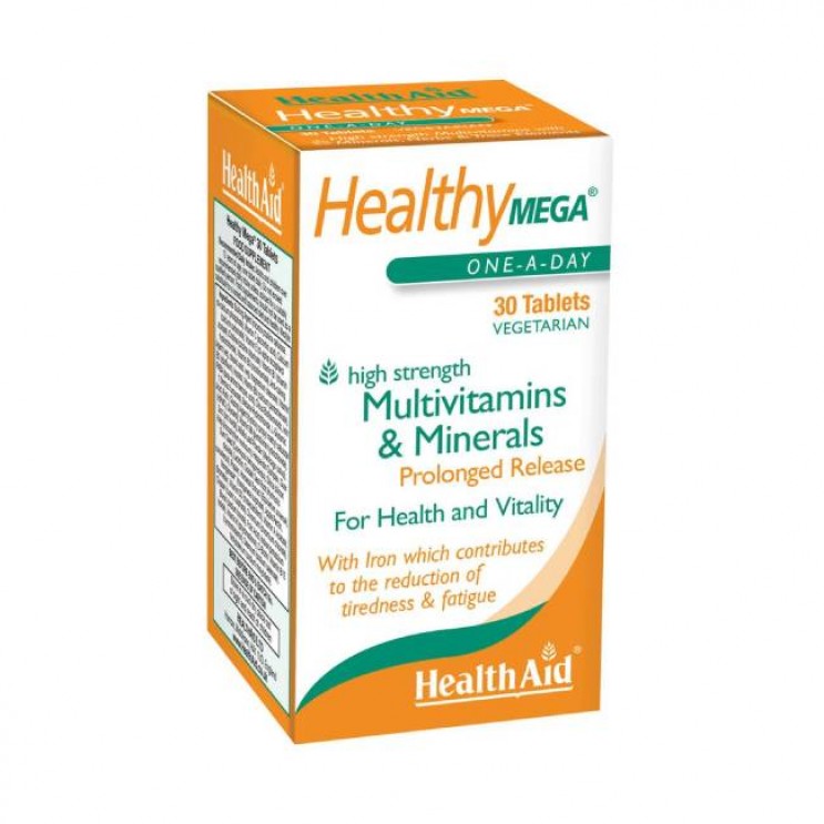 Health Aid  Healthy MEGA-Multivit 30tabs | Πολυβιταμινούχο Συμπλήρωμα Διατροφής 