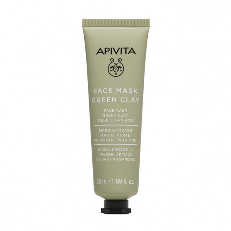 Apivita Face Mask With Green Clay Deep Cleansing 50ml | Μάσκα Για βαθύ Καθαρισμό Με Πράσινη Άργιλο ΦΡΟΝΤΙΔΑ ΠΡΟΣΩΠΟΥ