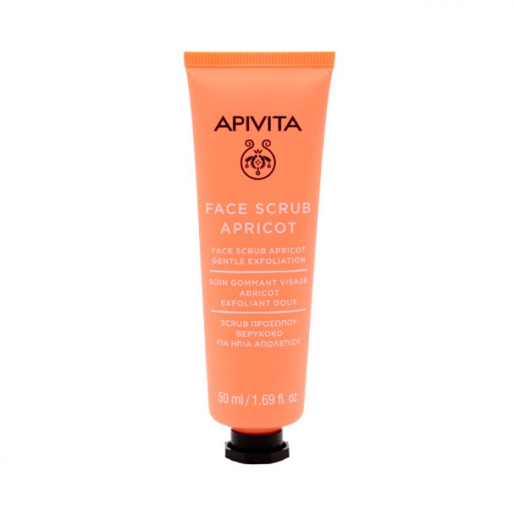 Apivita Face Scrub Apricot 50ml | Gel Ήπιας Απολέπισης Με Λεπτούς Κόκκους Από Κουκούτσια Βερίκοκου  ΦΡΟΝΤΙΔΑ ΠΡΟΣΩΠΟΥ