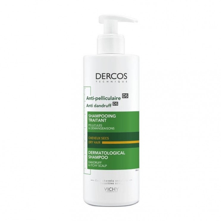 Vichy Dercos Anti-Dandruff DS Dry Hair 390ml | Αντιπυτιριδικό Σαμπουάν για Ξηρά Μαλλιά ΦΡΟΝΤΙΔΑ ΜΑΛΛΙΩΝ