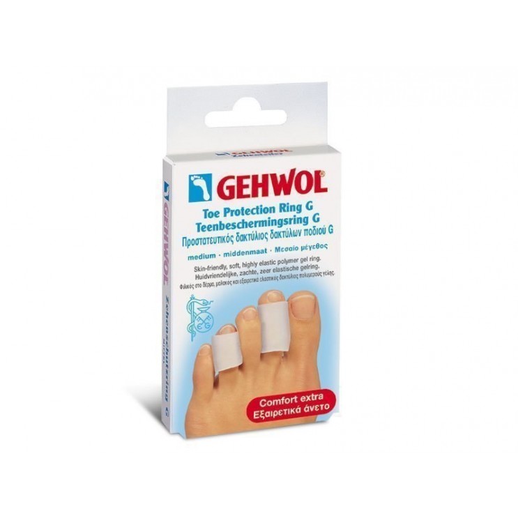 Gehwol Toe Protection Ring G small Προστατευτικός Δακτύλιος Δακτύλων Ποδιού G Μικρός (25mm) 2τμχ ΦΡΟΝΤΙΔΑ ΝΥΧΙΩΝ & ΠΟΔΙΩΝ