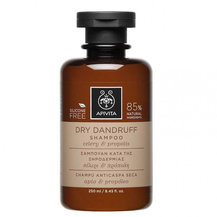 Apivita Dry Dandruff Shampoo 250ml |  Σαμπουάν Κατά της Ξηροδερμίας με Σέλερι & Πρόπολη ΦΡΟΝΤΙΔΑ ΜΑΛΛΙΩΝ