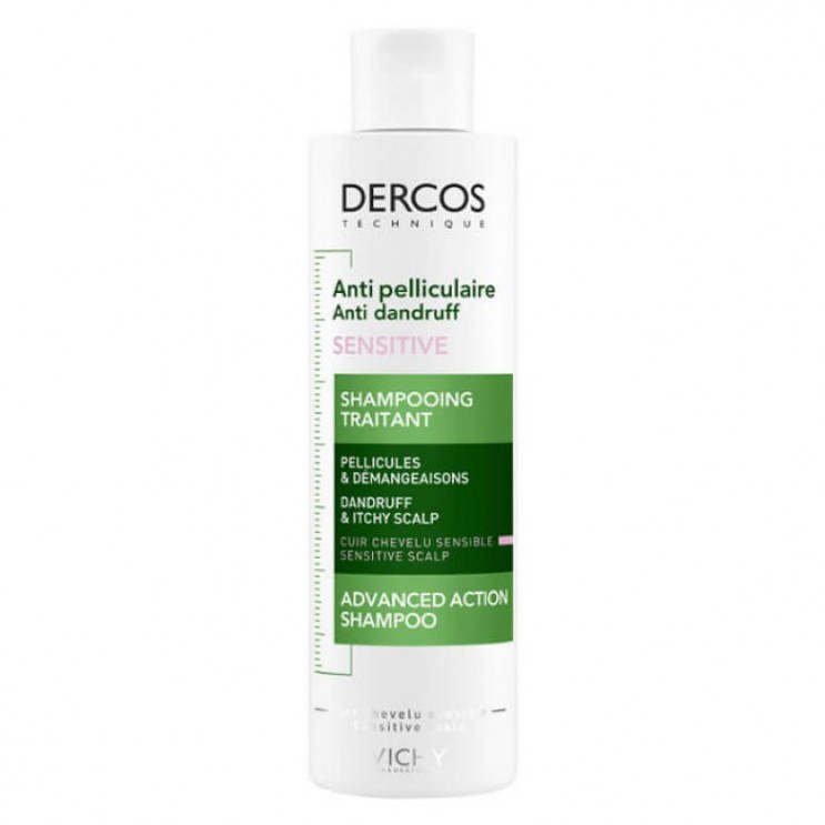 Vichy Dercos Anti-Dandruff  Sensitive 200ml |Σαμπουάν Χωρίς Άλατα Κατά Της Ξηροδερμίας Και Της Πιτυρίδας. ΦΡΟΝΤΙΔΑ ΜΑΛΛΙΩΝ