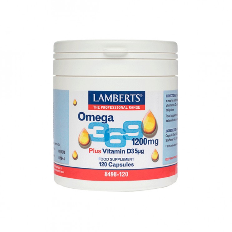 Lamberts Omega 3 6 9 1200mg 120caps | Συνδυασμός Λιπαρών Οξέων  ΔΗΜΟΦΙΛΕΣΤΕΡΑ