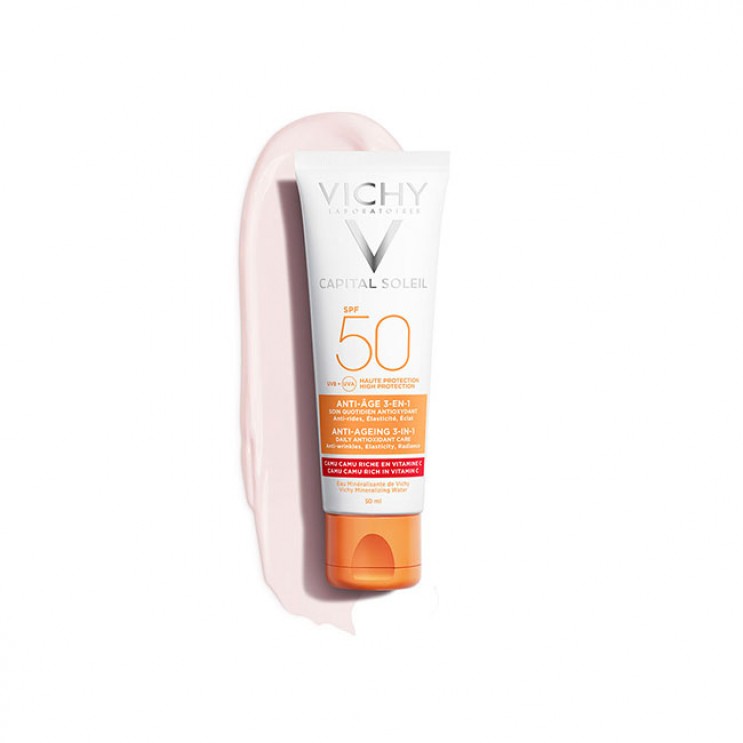 Vichy Capital Soleil Anti-Ageing 3 in 1 SPF50 50ml |  Κρέμα Προσώπου Με Αντιγηραντική Δράση  ΦΡΟΝΤΙΔΑ ΠΡΟΣΩΠΟΥ