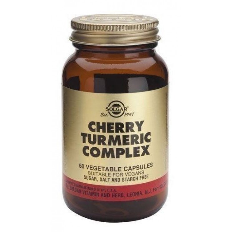 Solgar Cherry Turmeric Complex 60 Φυτικές Κάψουλες