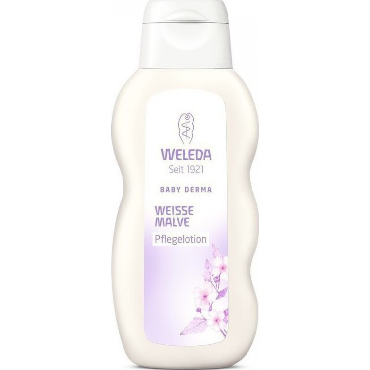 Weleda Baby White Mallow Body Lotion 200ml | Γαλάκτωμα Σώματος με Μολόχα χωρίς άρωμα 