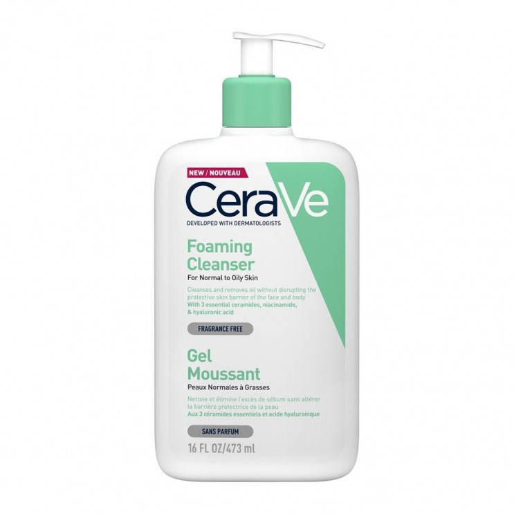 CeraVe Foaming Cleanser 473ml | Gel Καθαρισμού Προσώπου & Σώματος ΦΡΟΝΤΙΔΑ ΠΡΟΣΩΠΟΥ