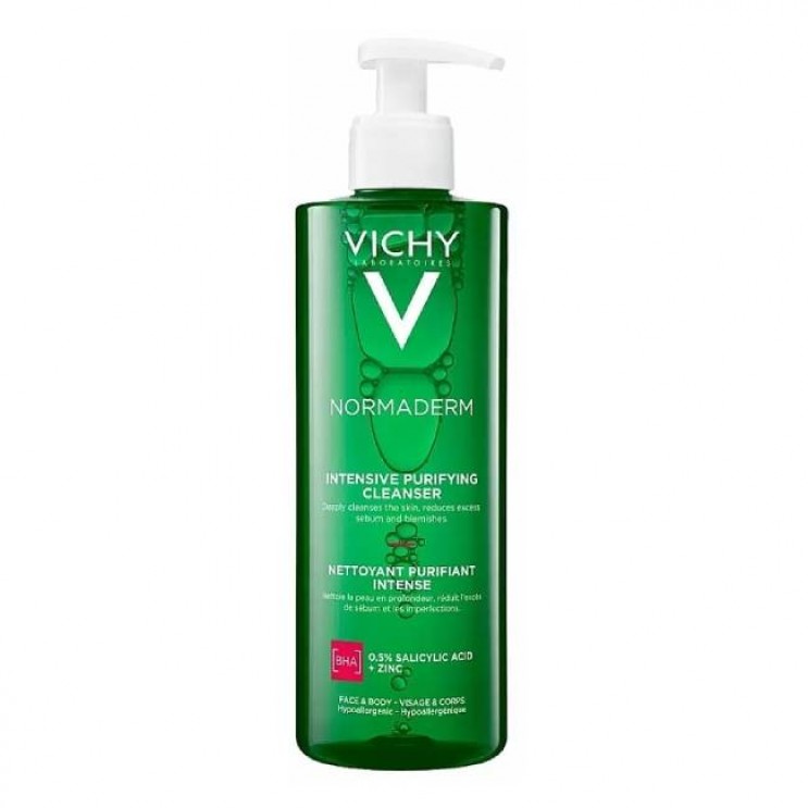 Vichy Normaderm Phytosolution Intensive Purifying Gel 400ml | Gel Καθαρισμού για Λιπαρές  Επιδερμίδες με Τάση Ακμής Καθαρισμός - Ντεμακιγιάζ