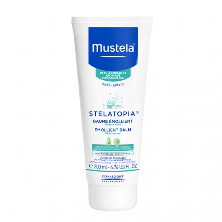 Mustela Stelatopia Emolient Balm 200ml | Μαλακτικό Βάλσαμο Προσώπου & Σώματος για Ατοπικό Δέρμα 