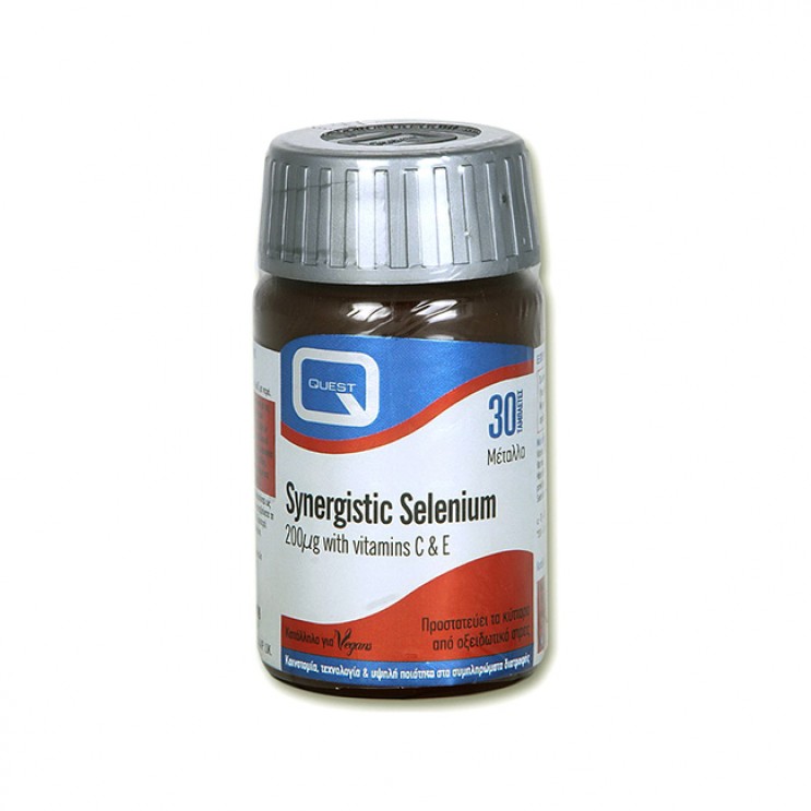 Quest Synergistic Selenium 200μg with Vitamins C & E, 30tabs | Συμπλήρωμα Διατροφής με Σελήνιο