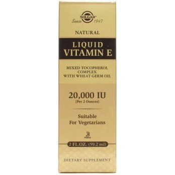 Solgar Vitamin E 2000iu Natural Source Liquid 59.2ml | Συμπλήρωμα Διατροφής Βιταμίνης Ε σε Υγρή Μορφή