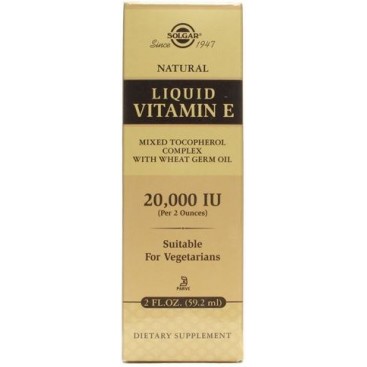 Solgar Vitamin E 2000iu Natural Source Liquid 59.2ml | Συμπλήρωμα Διατροφής Βιταμίνης Ε σε Υγρή Μορφή