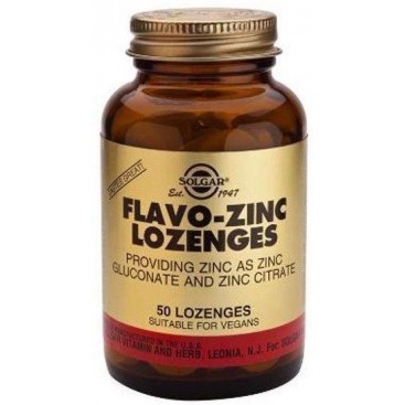 Solgar Flavo-Zinc 23mg, 50 Μασώμενες Ταμπλέτες