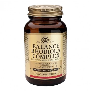 Solgar Balance Rhodiola Complex 60 Φυτικές Κάψουλες