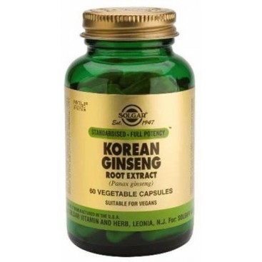 Solgar Korean Ginseng Root Extract 60 Φυτικές Κάψουλες